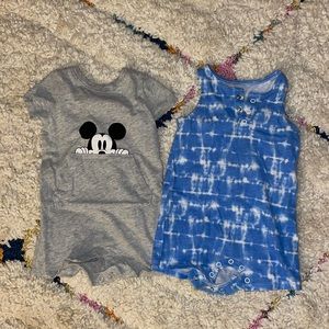 Disney Jumping Beans Rompers Size 9 months
